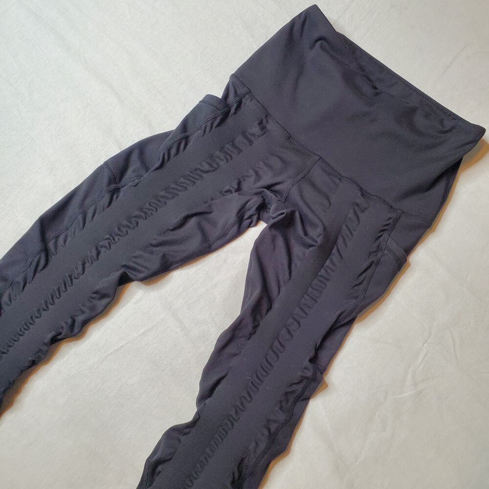 Sweetflexx Women's Size 4 Resistance 4 Band Leggings High Waist Pocket Black